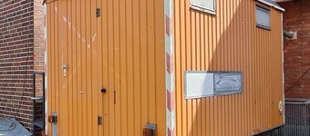 Construction trailer on the farm in the Weserbergland