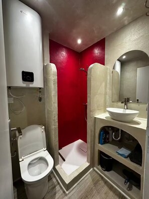 Shower, hair dryer, toilet paper - Studio 5 "Aux volets bleus" Cosy studio at the foot of the Pyrenees (Aulus-les-Bains)