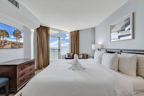 Signature Condo, 2 Bedrooms, Balcony, Beach View | Individually decorated, individually furnished, iron/ironing board