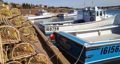 Linden Homestead: Modern Queen Bed B&B suite in Century Farm House