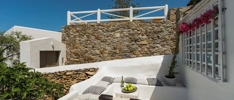 Deluxe-Suite, Balkon, Stadtblick | Terrasse/Patio