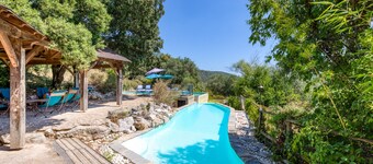 Holiday Home 'Mas Grand Bosc Micocouliers' with Shared Pool, Private Terrace and Wi-Fi