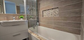 Hair dryer, towels