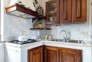 Frigorífico, microondas, placa de cocina y tostadora