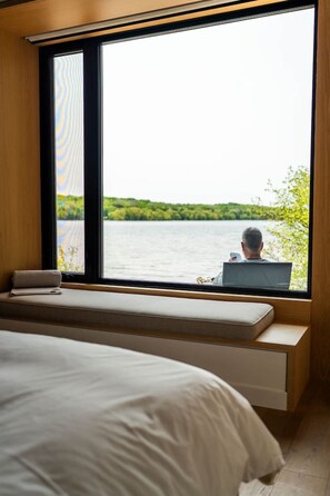 1 غرفة نوم ومكتب وواي فاي وملاءات أسرّة