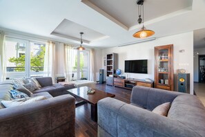 Smart-TV, Bücher, Musikbibliothek