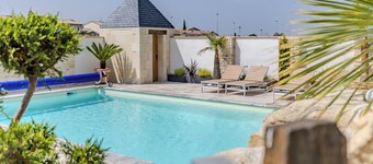 Casa de Vacaciones 'Les Marronniers' con Piscina Privada, Terraza Privada y Wi-Fi