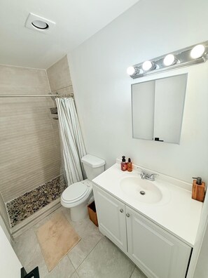 Towels, soap, toilet paper