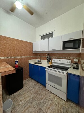 Private kitchen - Monthly Stays- Peaceful 1BR & 1BA Near Beach-Unit3 (San Juan)