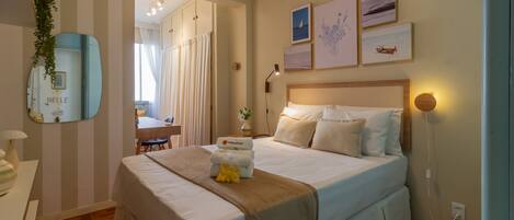 2 soverom, strykejern/-brett, reiseseng for barn og wi-fi (inkludert)