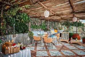 Room, 1 Bedroom, Balcony, Mountain View | Dining - Room-breathtaking Suite With Sea View in (Positano)