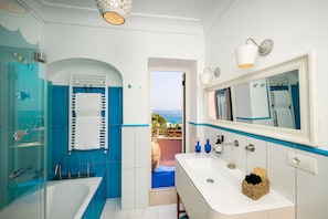 Room, 1 Bedroom, Balcony, Mountain View | Bathroom - Room-breathtaking Suite With Sea View in (Positano)
