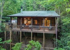 Exterior - Luxe Romantic Cabin Blue Ridge w/Creekview, Hot Tub, Stargazing Dome & Firepit (Blue Ridge)