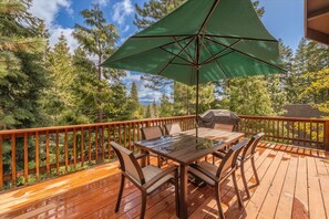 Outdoor dining - West Shore Cabin with Hot Tub! (Tahoe City)