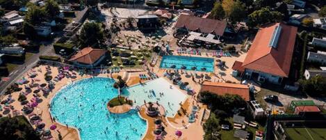 Piscine extérieure, piscine chauffée