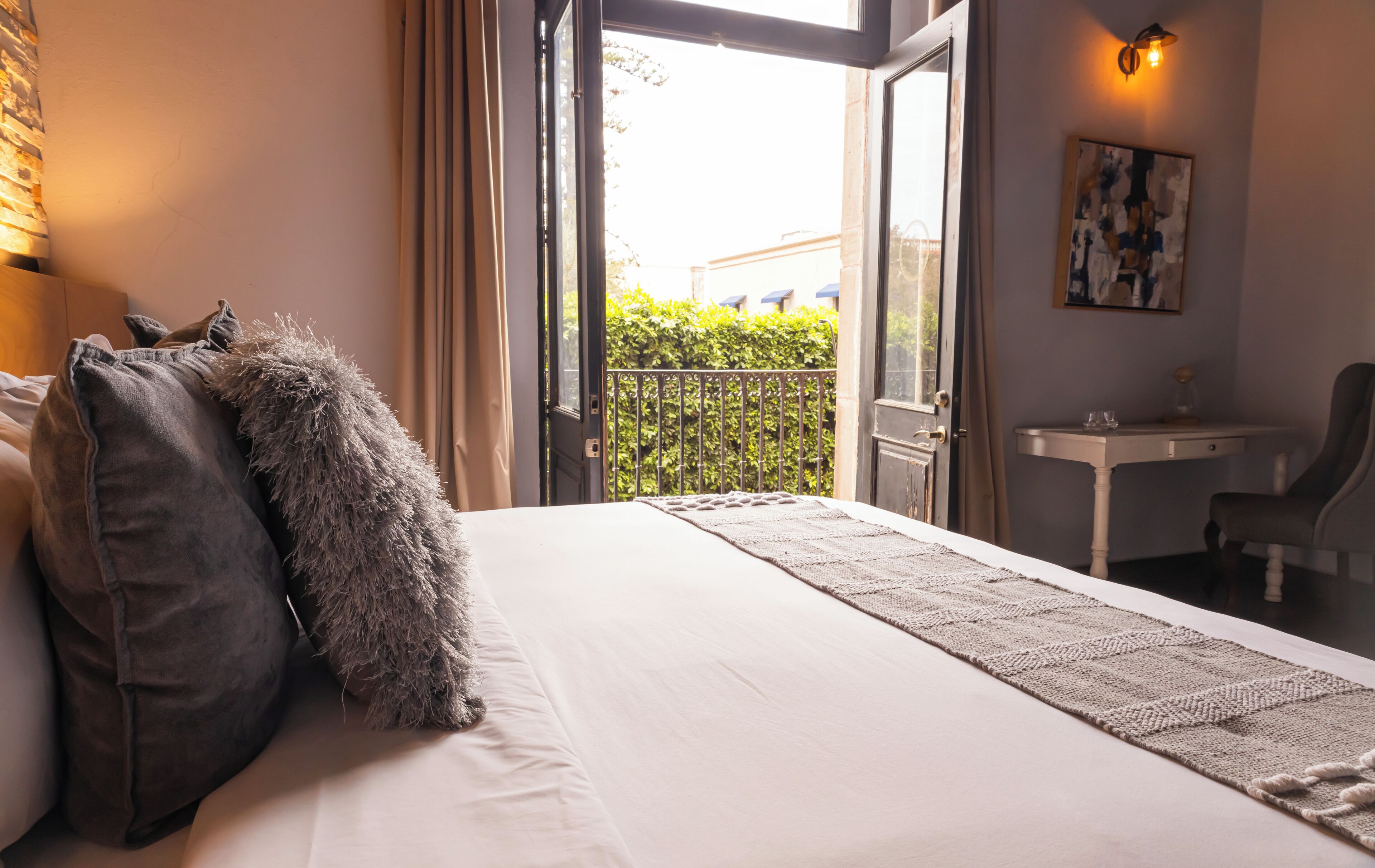 Quarto luxo, vista para a cidade | Terraço/pátio