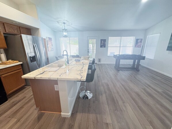 Microwave, oven, stovetop, dishwasher