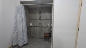 Secador de cabelo, toalhas de banho