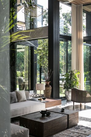 Interior - Architect 4 BDR River Villa in Nyanyi Beach (Canggu)