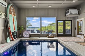 Indoor pool, a heated pool