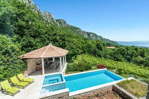 A heated pool
