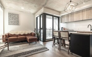 Smart TV, DVD player, books, music library