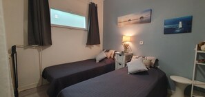 2 makuuhuonetta, vuodevaatteet