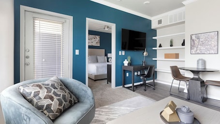 Apartment | Living area | 50-inch Smart TV with digital channels