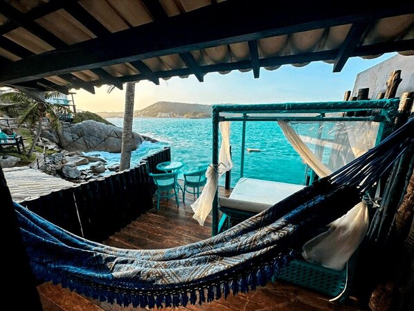 Quadruple Room, Balcony, Sea View | Free WiFi, bed sheets - Pousada Vista Grega (Arraial do Cabo)