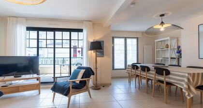 Proche mer très agréable appt de 2 ch pour 5 pers, garage en ss