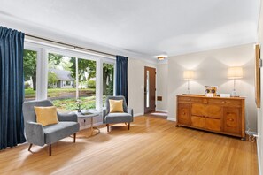 House (3 Bedrooms) | Living room | TV, foosball, books