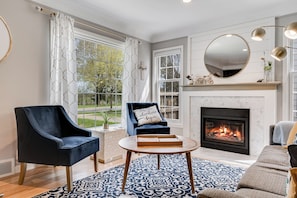 House (4 Bedrooms) | Living room | TV, fireplace, video game console