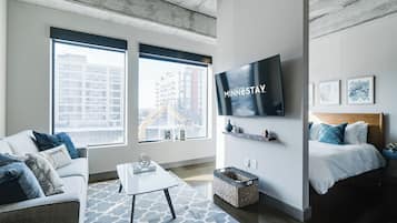 Apartment (0 Bedroom) | Living room | TV