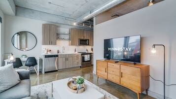 Apartment (1 Bedroom) | Living room | TV