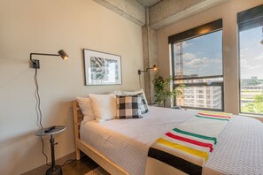 Appartement (0 Bedroom) | Espace de travail pour ordinateur portable, draps fournis