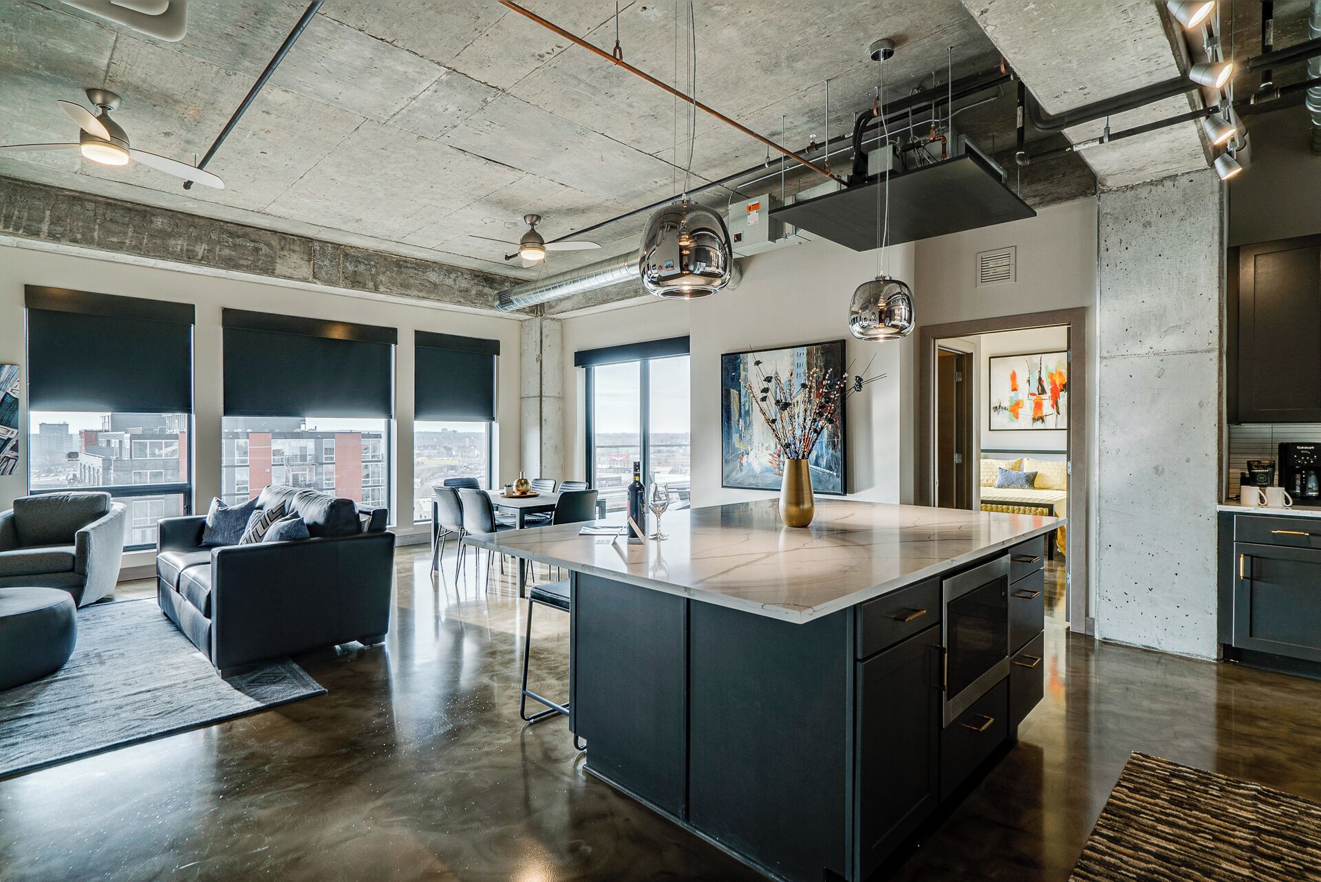 Apartment (2 Bedrooms) | Private kitchen | Microwave, oven, stovetop, dishwasher