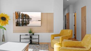 Villa (4 Bedrooms) | Living room | TV, books