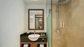 Regadera, regadera tipo lluvia, amenidades de baño gratuitas