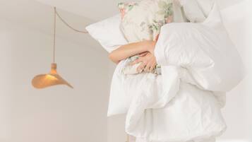 1 habitación, tabla de planchar con plancha, wifi y ropa de cama