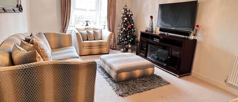 TV connectée, cheminée