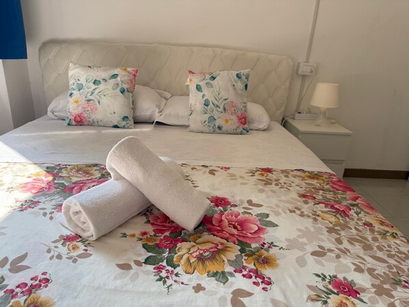 Habitación económica doble, balcón, vistas al jardín | Escritorio, espacio para trabajar con un portátil, wifi gratis