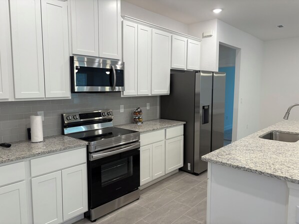 Microwave, oven, stovetop, dishwasher