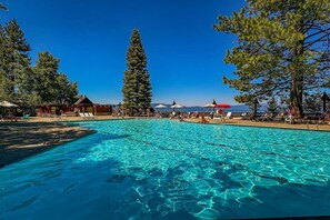 A heated pool