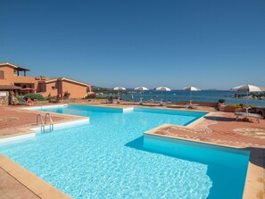 Pool - Beautiful apartment for 2 guests with WIFI, pool, A/C, TV, terrace and pets allowed (Olbia)