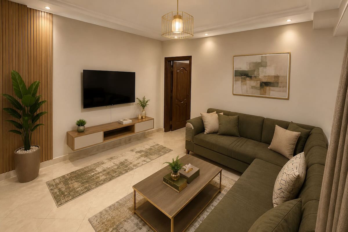 Apartment, 1 Bedroom, Balcony | Living area