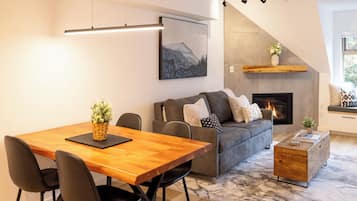 TV connectée, cheminée