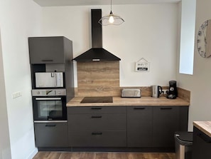 Fridge, microwave, oven, dishwasher - Cocooning suite Ty Navarin with Spa (Brest)
