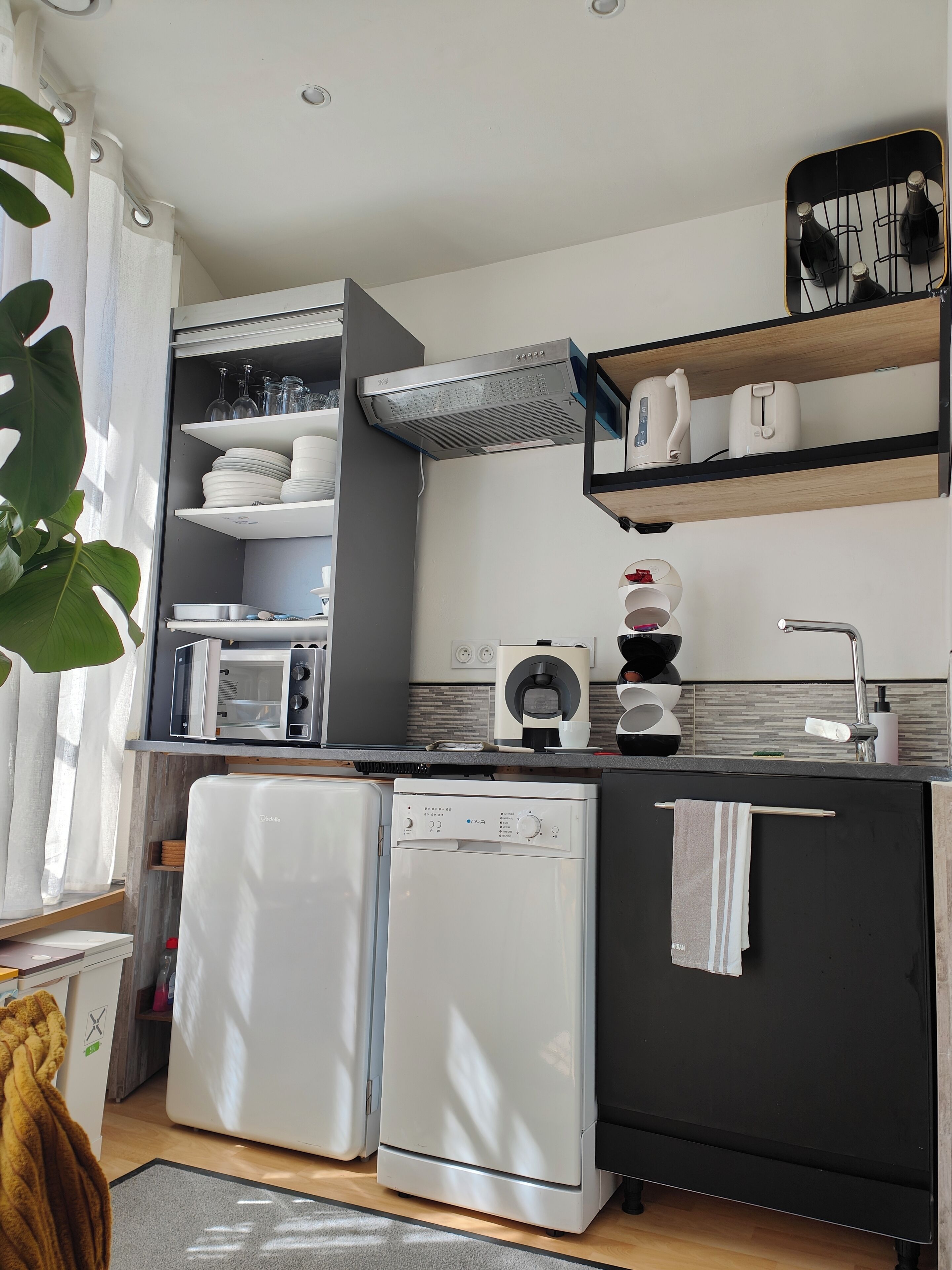 Micro-ondes, plaque de cuisson, lave-vaisselle