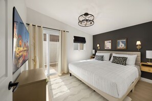 5 habitaciones, tabla de planchar con plancha y cuna de viaje 
