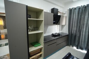 Classic Apartment, Balcony, City View | Living area - Aerostays Mohali (Dera Bassi)